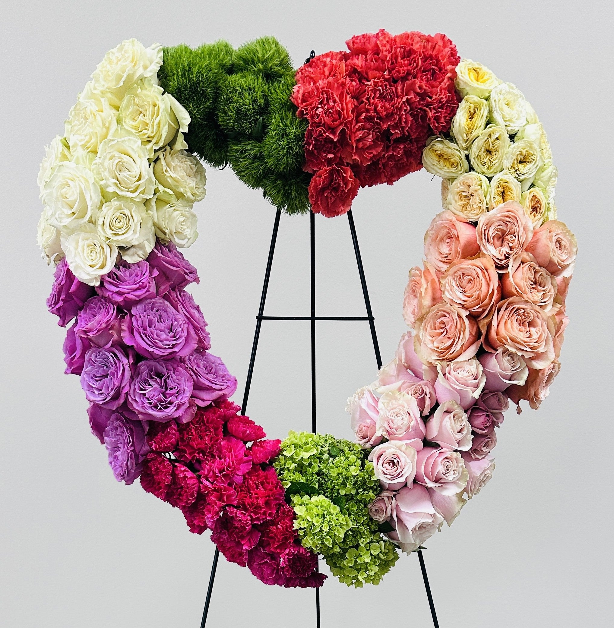 Colorful Funeral Wreath